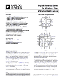 Click here to download AD8148ACPZ-R2 Datasheet