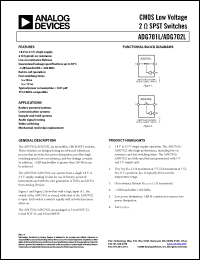 Click here to download ADG701LBRM Datasheet