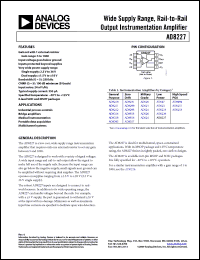 Click here to download AD8227BRMZ Datasheet