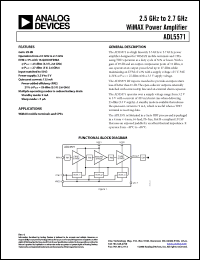 Click here to download ADL5571ACPZ-R7 Datasheet