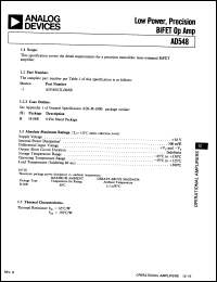 Click here to download AD548SQ Datasheet