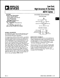 Click here to download AD741JH/+ Datasheet