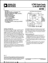 Click here to download AD7892BN1 Datasheet