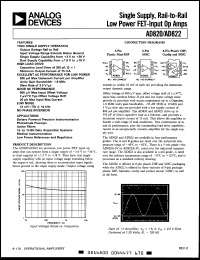 Click here to download AD820AR3V Datasheet