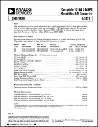 Click here to download AD871SD/883B Datasheet