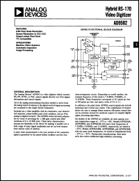 Click here to download AD9502CMB Datasheet