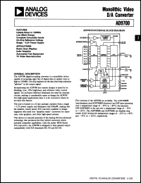 Click here to download AD9700SE Datasheet