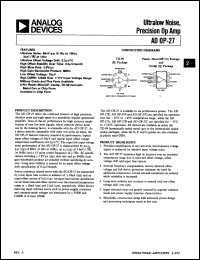 Click here to download ADOP27AH/883B Datasheet