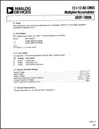 Click here to download ADSP1009TE Datasheet