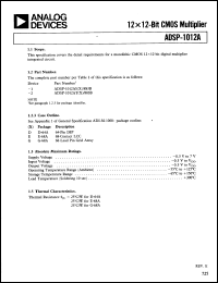 Click here to download ADSP1012SD Datasheet