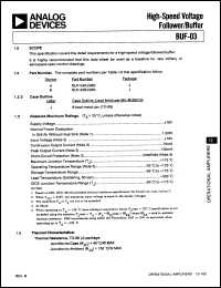 Click here to download BUF03BJ/883 Datasheet