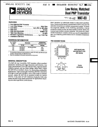 Click here to download MAT03ARC/883 Datasheet