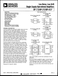 Click here to download OP213ARC/883 Datasheet