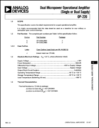 Click here to download OP220GRBC Datasheet