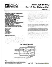 Click here to download SSM2319CBZ-REEL Datasheet