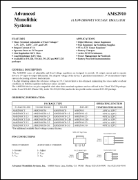 Click here to download AMS2910CT-5.0 Datasheet