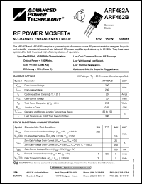 Click here to download ARF462A Datasheet