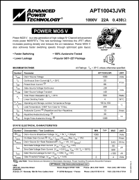 Click here to download APT10043 Datasheet