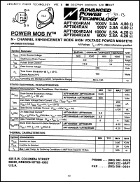 Click here to download APT1004RAN Datasheet