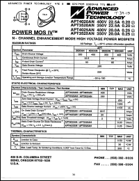 Click here to download APT4020AN Datasheet