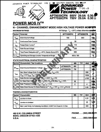 Click here to download APT8030CFN Datasheet