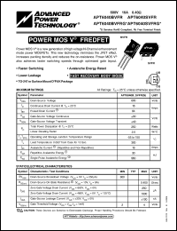 Click here to download APT6040SVFRG Datasheet