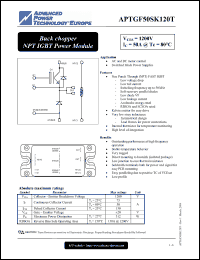 Click here to download APTGF50SK120T Datasheet