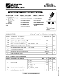 Click here to download APT30DQ100BCT Datasheet