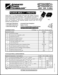 Click here to download APT5523SFLL Datasheet