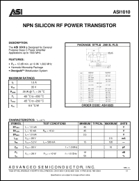 Click here to download ASI1010 Datasheet