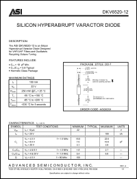 Click here to download DKV6520-12 Datasheet