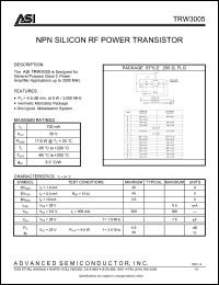 Click here to download TRW3005 Datasheet