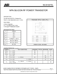 Click here to download MLN1027SL_07 Datasheet