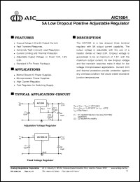 Click here to download AIC1084-15CE Datasheet