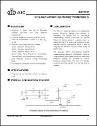 Click here to download AIC1811CCV Datasheet
