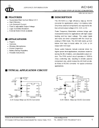 Click here to download AIC1640-50CS Datasheet