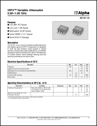 Click here to download AV101-12 Datasheet