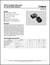 Click here to download AV133-315 Datasheet