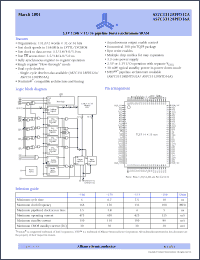 Click here to download AS7C33128PFD32A-100TQC Datasheet