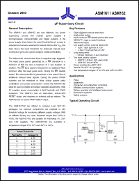 Click here to download ASM161MCUS/T Datasheet