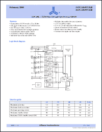 Click here to download AS7C3364FT36B-10TQI Datasheet