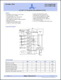 Click here to download AS7C3364PFS36B-133TQIN Datasheet