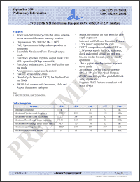 Click here to download AS9C25512M2018L-250FI Datasheet