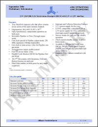 Click here to download AS9C25128M2036L-166PI Datasheet