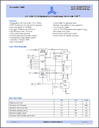 Click here to download AS7C33256NTD32A-166TQIN Datasheet