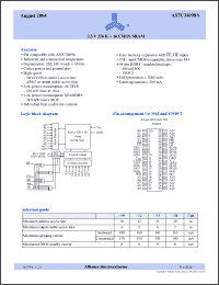 Click here to download AS7C34098A-12TC Datasheet