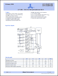 Click here to download AS7C33128FT32B-10TQC Datasheet