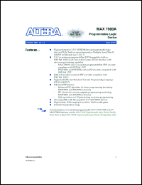 Click here to download EPM7032AELC44-4 Datasheet