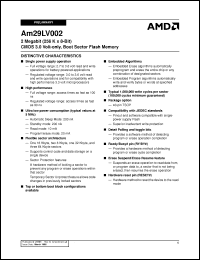 Click here to download AM29LV002B-100FCB Datasheet