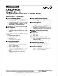 Click here to download AM29LV040BB-120FI Datasheet